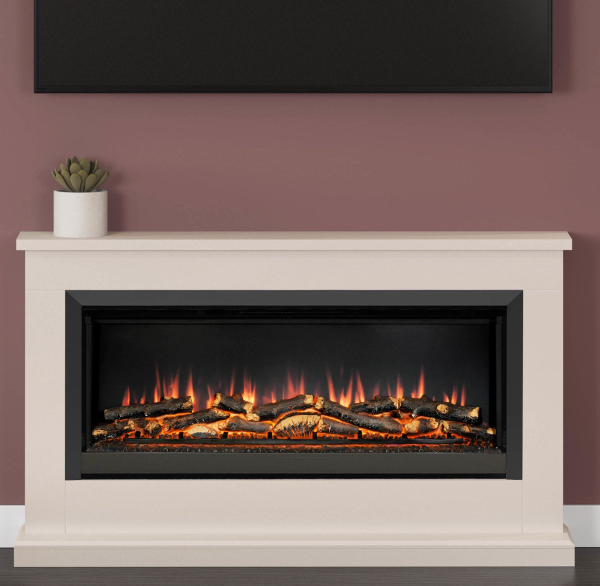 Be Modern Hansford Grande Electric Suite in Pearlescent Cashmere