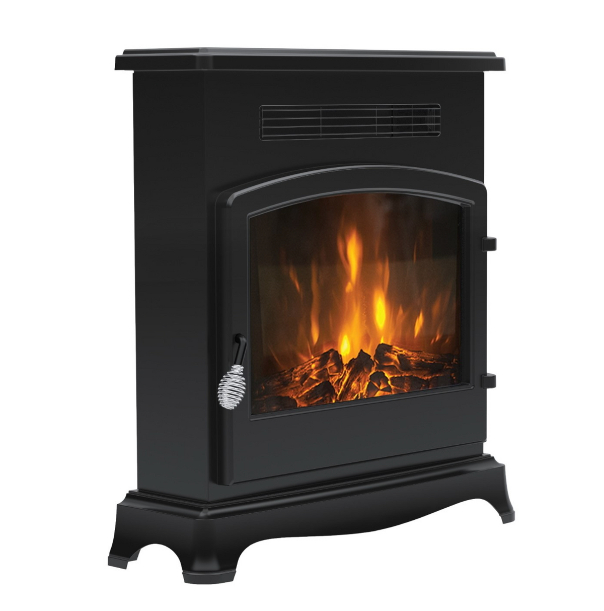 Be Modern Elstow Black Outset Electric Stove Fire