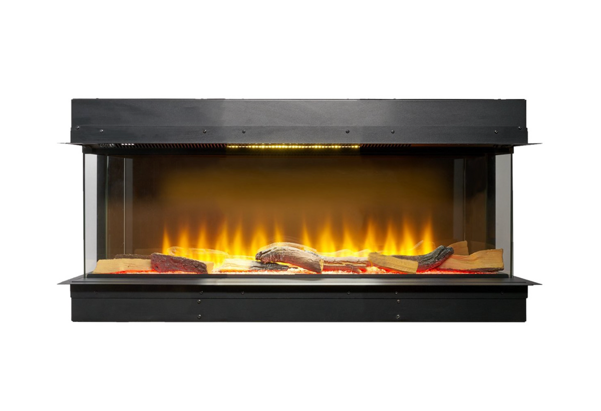 Adam Sahara Panoramic Media Wall Electric Fire, 31 Inch