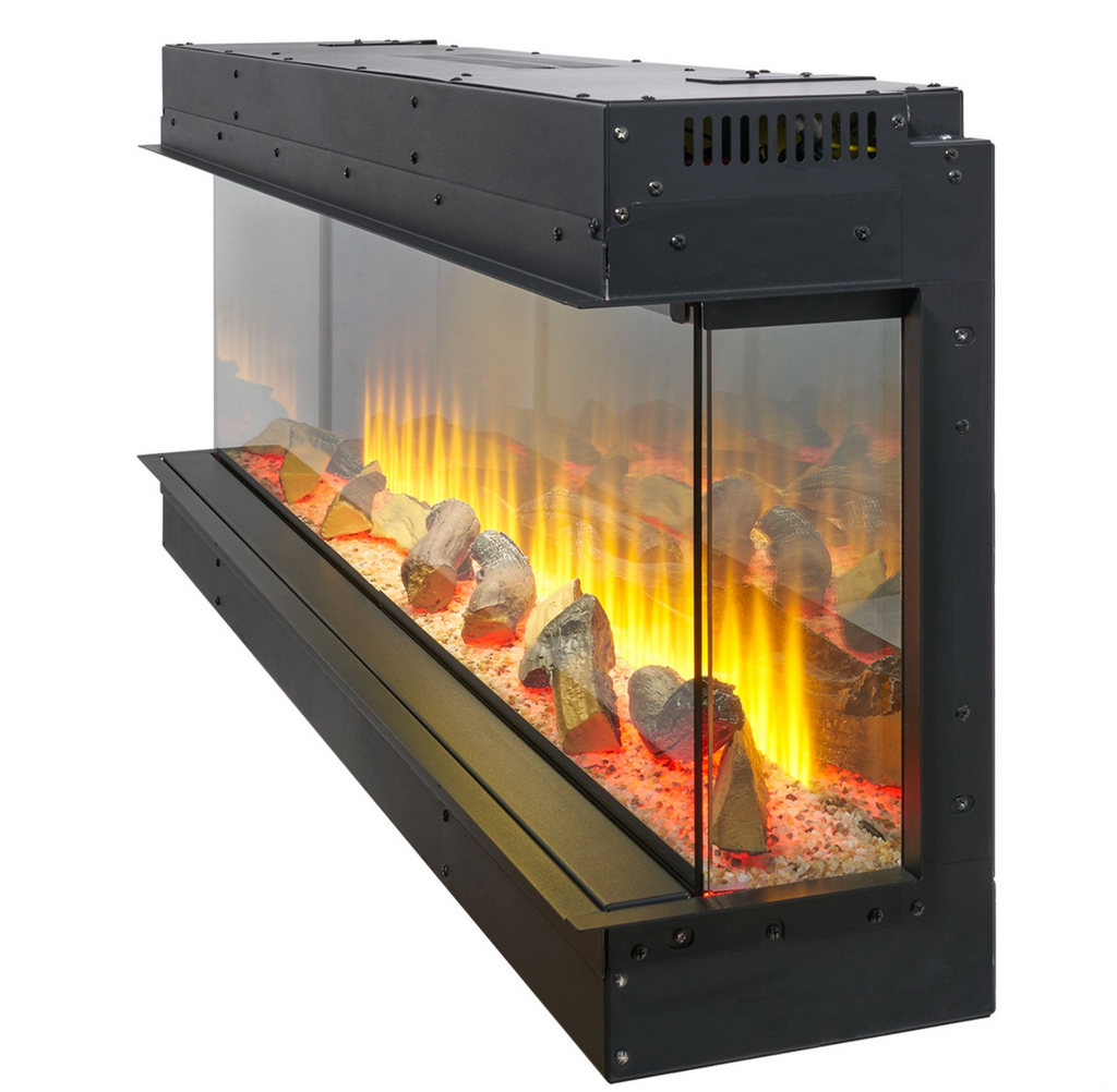 Adam Sahara Panoramic Media Wall Electric Fire, 31 Inch