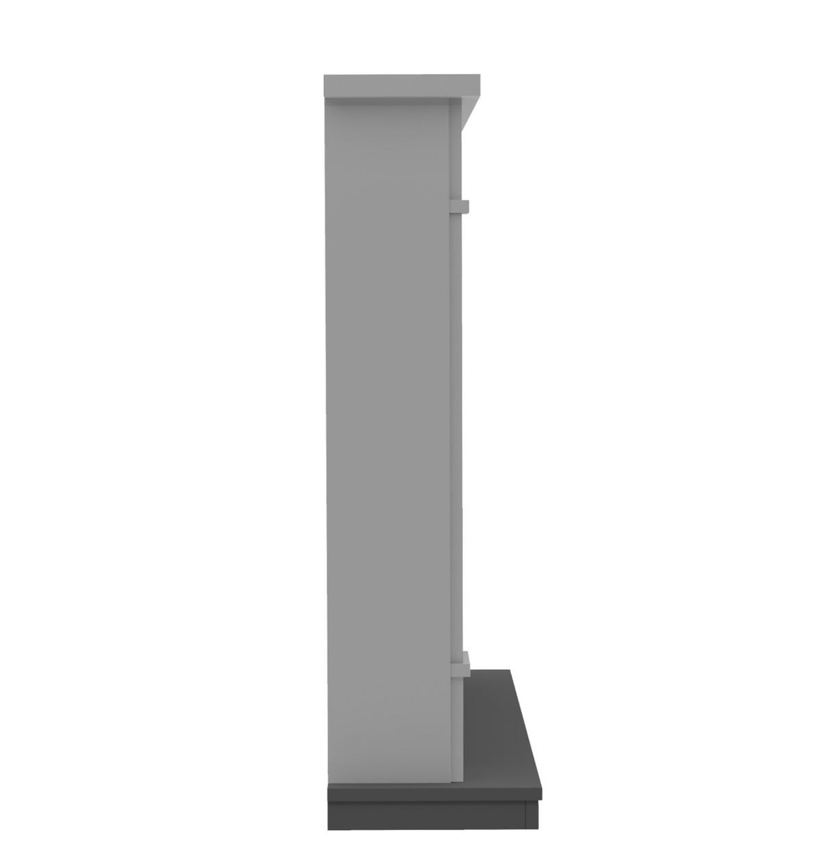 Be Modern Broadwell Dark Grey Freestanding Electric Fireplace Suite 48 Inch